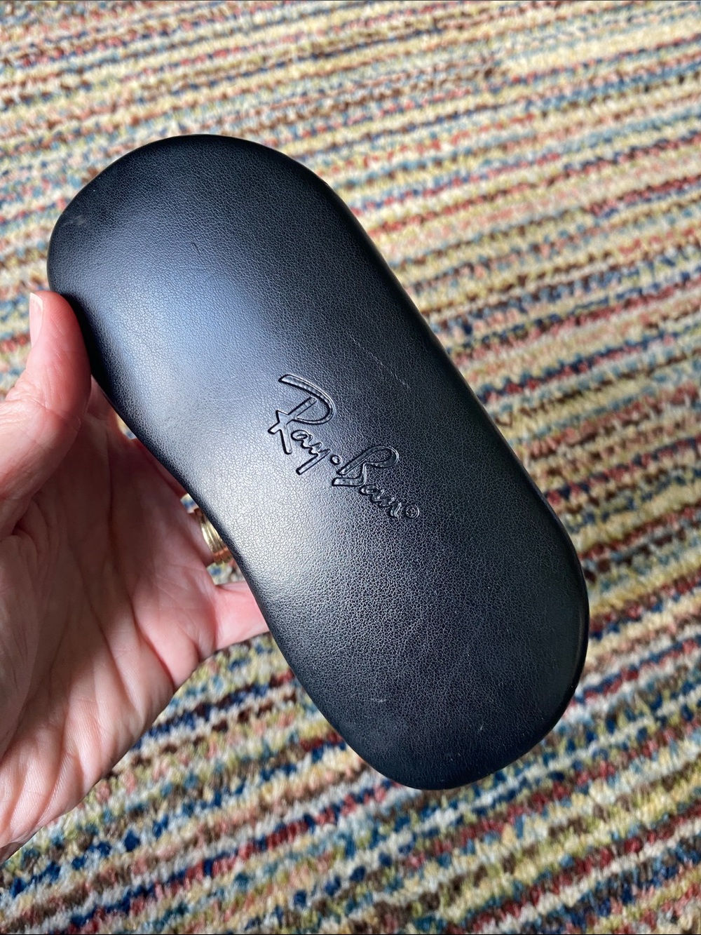 Ray-Ban Black Leatherette Hard Sunglasses Case